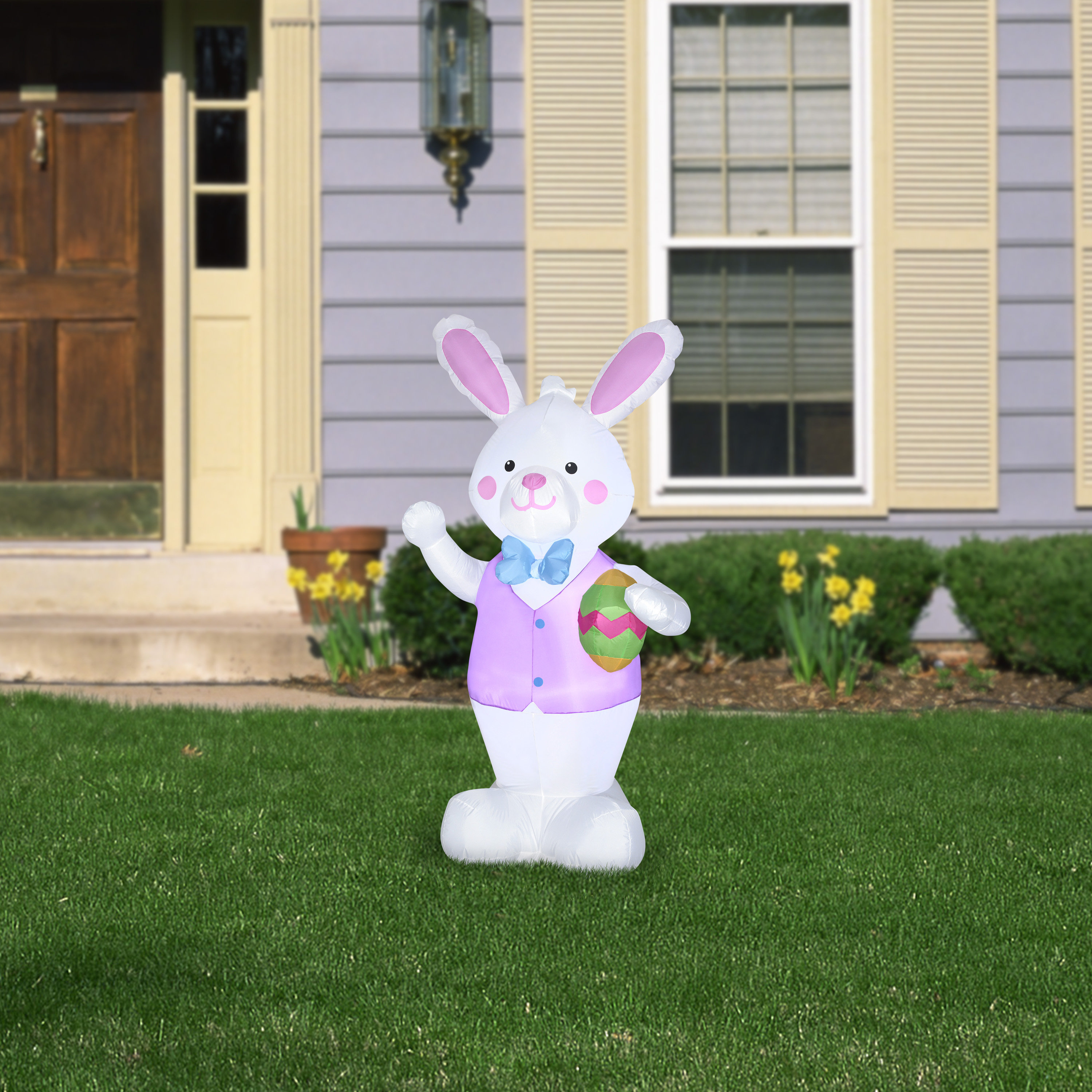 Gemmy Industries Airblown Outdoor Bunny Figurine & Reviews | Wayfair