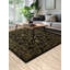Élégant tapis noir Art Deco