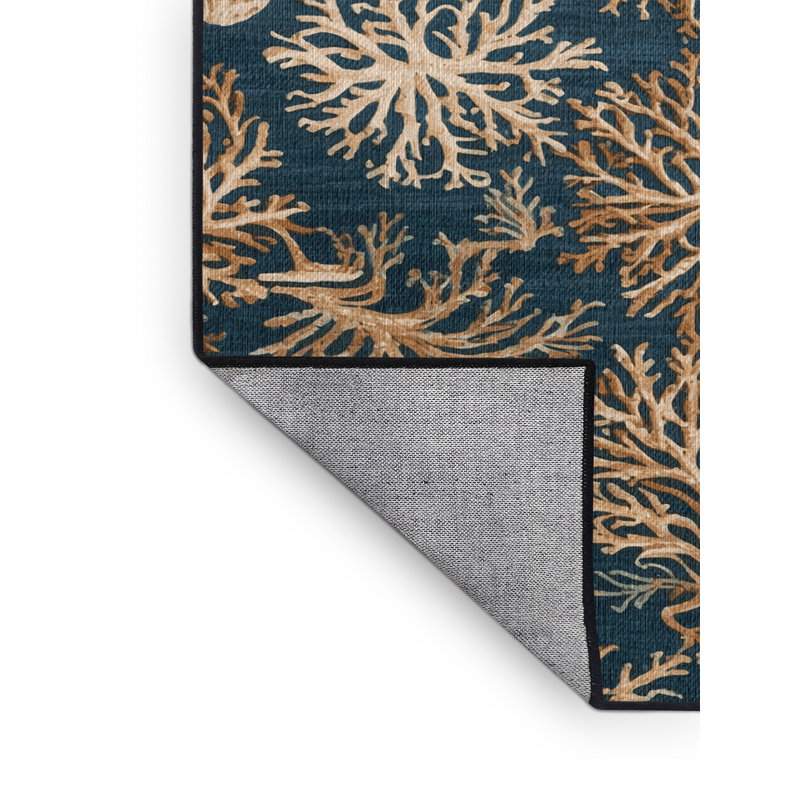  Tapis hawaïen à motif de récifs lavables, Rectangulaire 2 pi x 3 pi