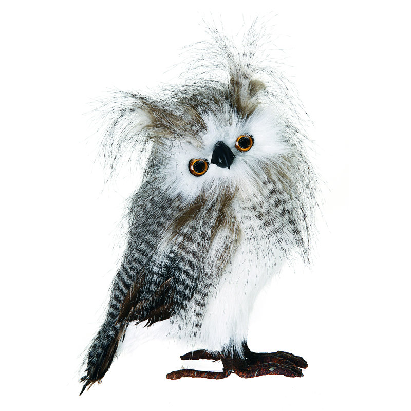 Christmas Owl Stuffed Holiday Accent