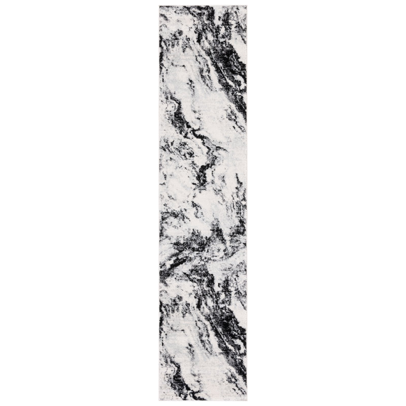 Dwana Machine Woven Abstract Area Rug, Runner 2' x 9'