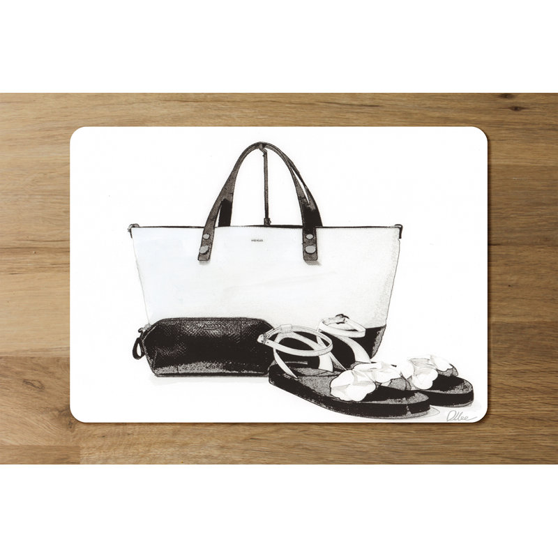 Lometa Polyester-Coated Hardboard No Pattern Rectangle Placemat