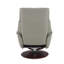 Fauteuil d'appoint en cuir fleur Kandoro