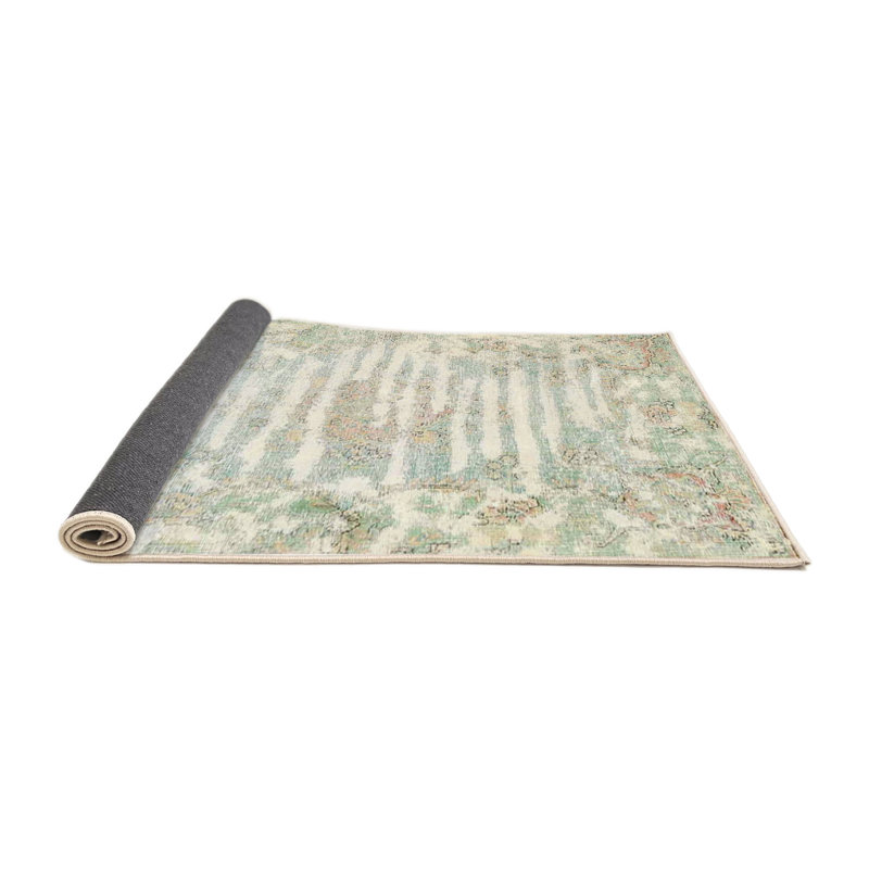Tapis beige/noir traditionnel Nithsdale, Rond 5 pi