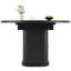 158 cm Extendable Dining Table with Glass Base