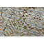 Tapis gris / vert en laine noué à la main de conception unique 7 pi 11 po x 9 pi 8 po New Age Jumper