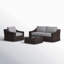 Fully Assembled 4-Piece Outdoor Wicker Sectional With Cushions