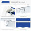 Outsunny 8' X 7' Patio Retractable Awning-1091841339