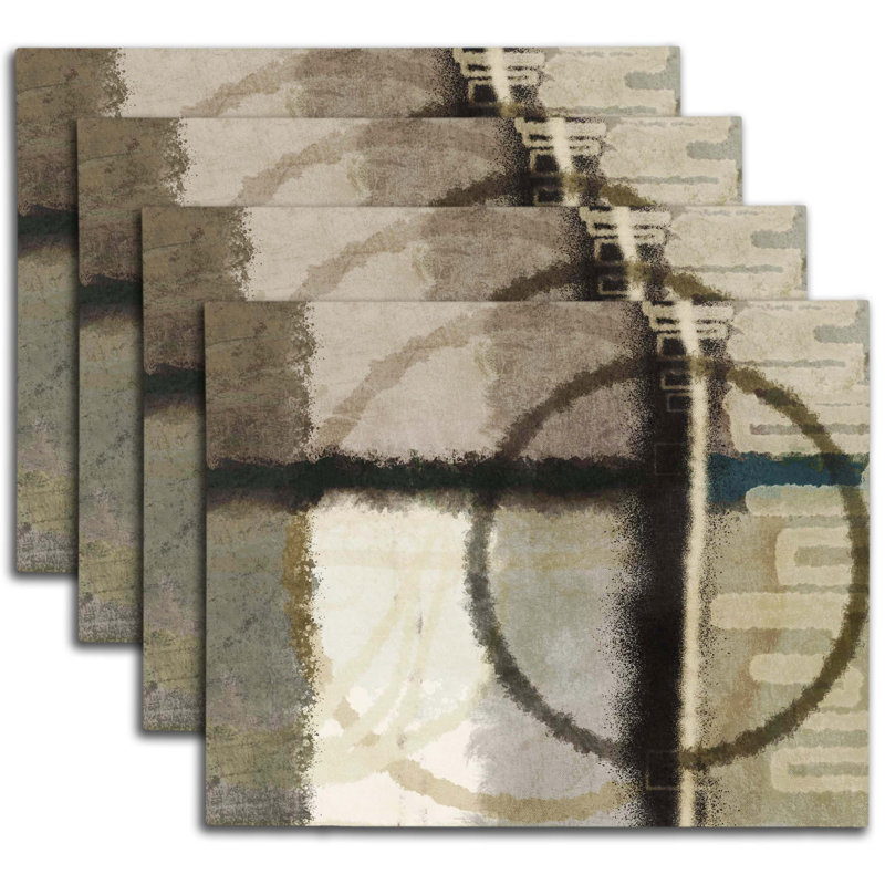 Napperon abstrait en polyester