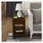 Rectangular End Table with Storage Shelf and Wood Legs-730782977