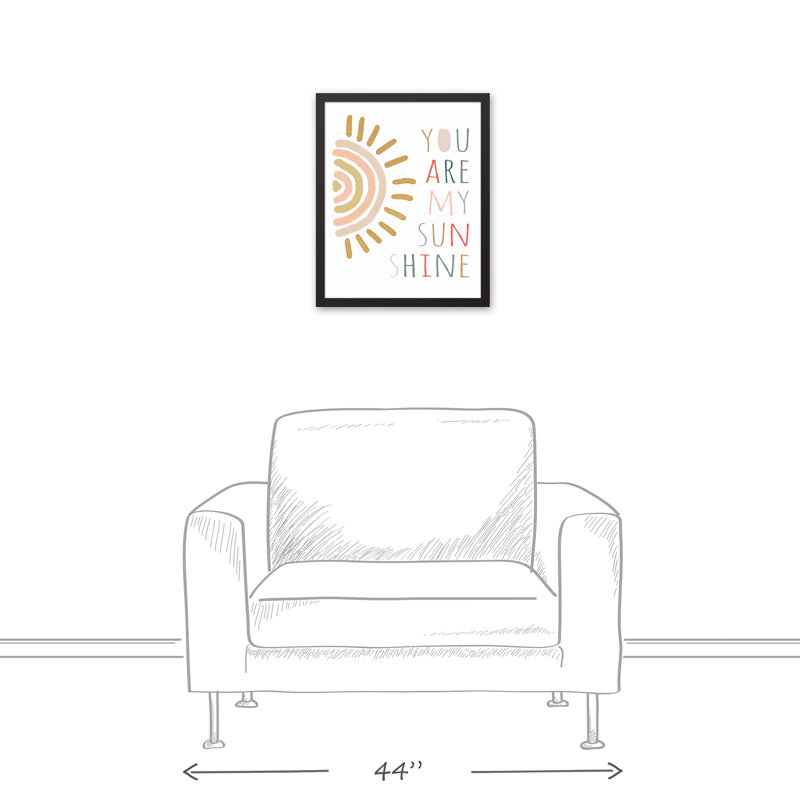 Art encadré soleil, H 21,75 po x l 17,75 po x P 1,75 po