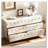 60" Length 6 Drawer Dresser with Wave Front Design-1283507976