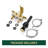 Modern Two Hole Waterfall Centerset 4" 2-handle Bathroom Faucet with Pop Up Drain Assembly-108926383