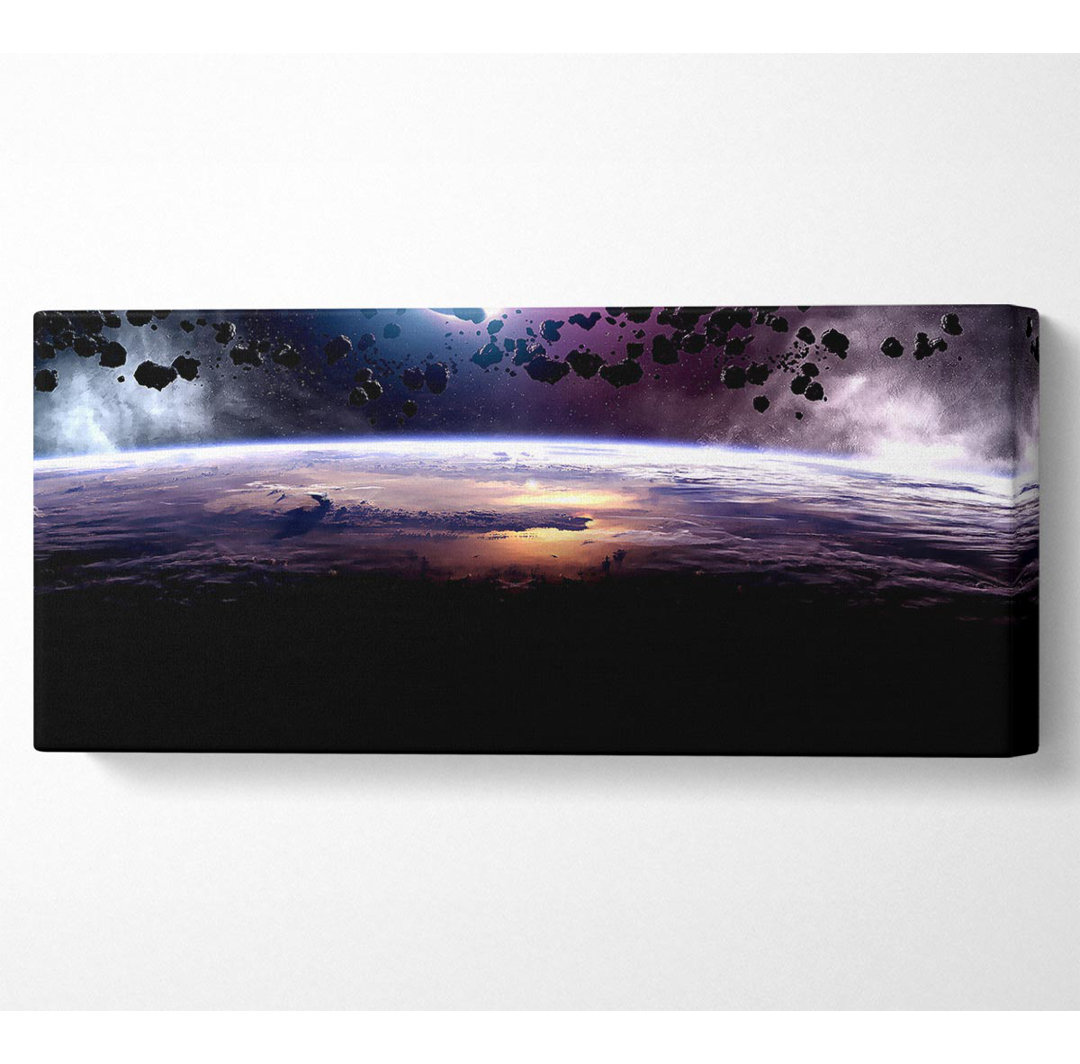 Asteroiden Sonnenfinsternis Panoramaleinwand