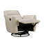 Fauteuil oscillant pivotant inclinable 1 pièce en cuir-2048444441