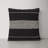 Ontario Striped Black/Cream Square Throw Cushion-236660582-152033927
