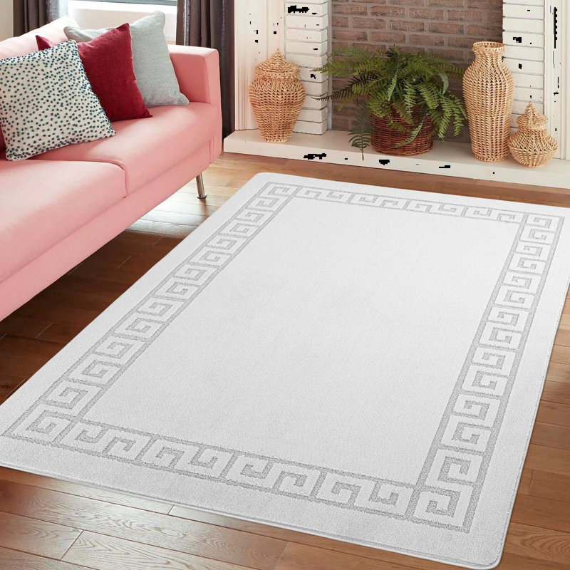 Striped Area Rug, Rectangle 120 x 150 cm