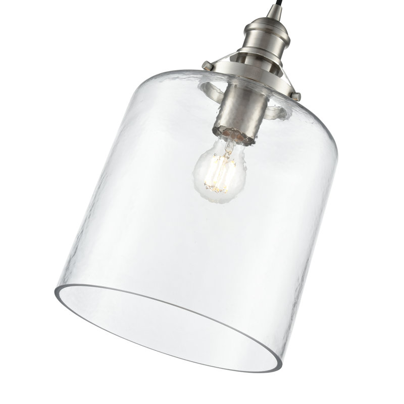 Luminaire suspendu 1 lumière Aloni, Nickel brossé