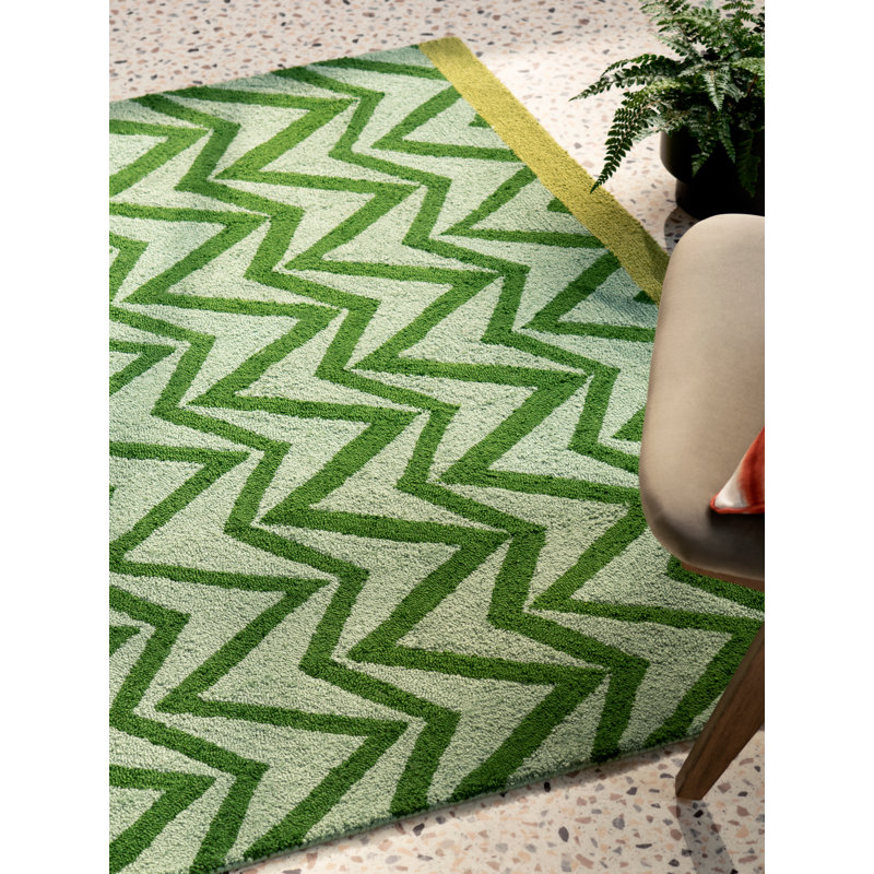 Dhurrie Handmade Geometric Area Rug, Rectangle 5'3" x 7'7"