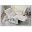 Fauteuil inclinable et berçant électrique pivotant 270 ° pour adultes, fauteuils inclinables électriques pour petits espaces, fauteuil inclinable simple