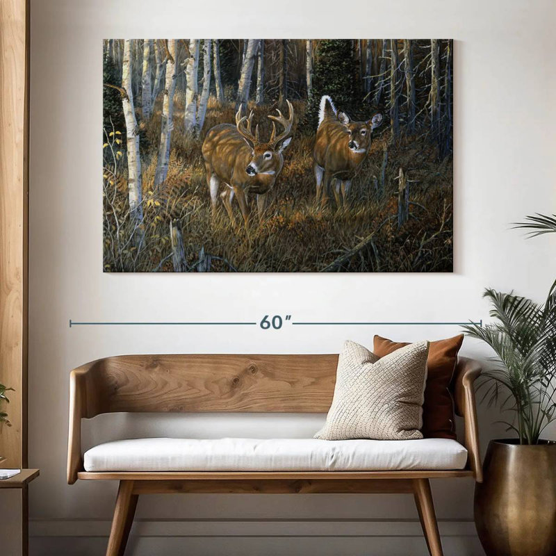 Brampt November Instinct - Deer, 34" H x 51" W