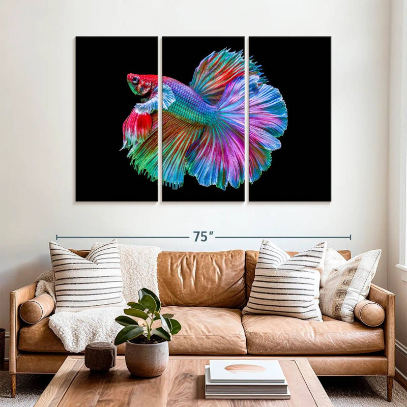 Brampt Chromatic Betta Fish, 42" H x 65" W
