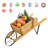 Brynesha Wood Wheelbarrow Planter-1222244575