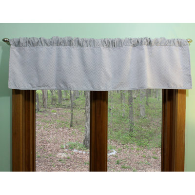 Coleen Chevron Ruffled Window Valance