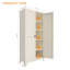 Armoire de rangement en métal de 71 pouces avec serrure et tablettes réglables pour une utilisation polyvalente à la maison et au bureau