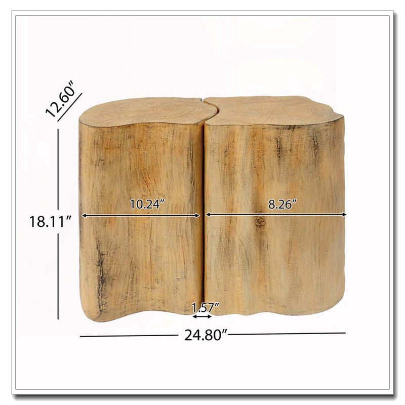 Table de bout 2 en 1, Naturel