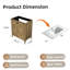 Armoire pliante avec évier en céramique
