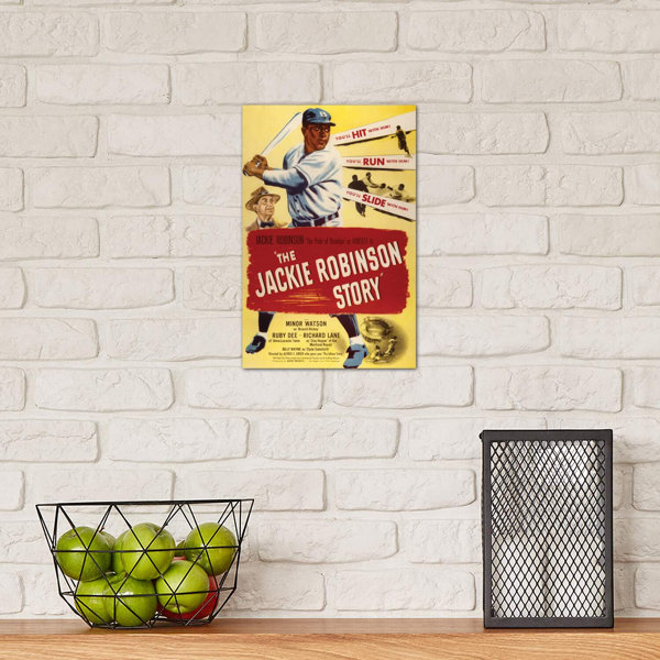 George Oliver The Jackie Robinson Story - Wrapped Canvas Print ...