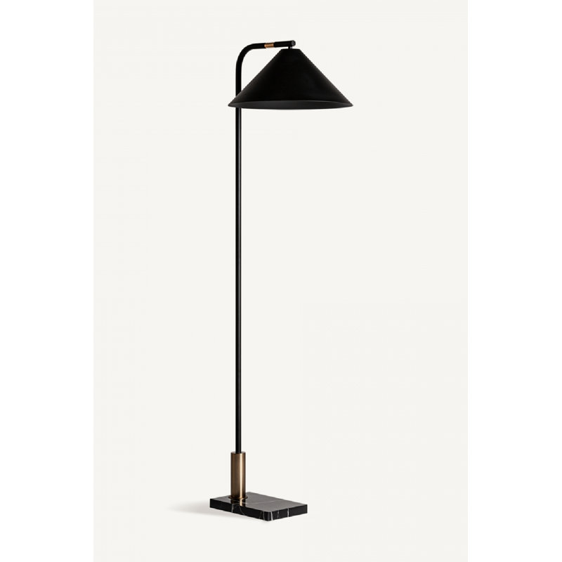 Black Conical Floor Lamp