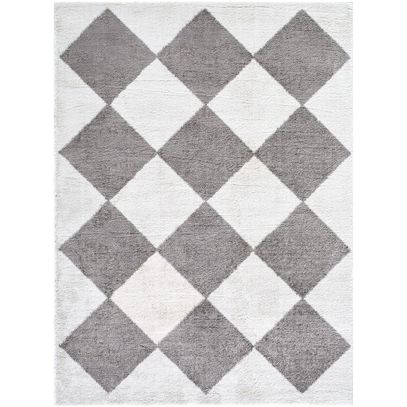 Fossay Shag Area Rug, Rectangle 7'10" x 10'