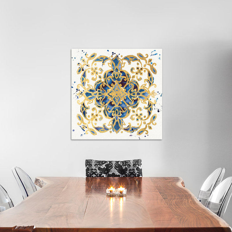 « little bijouxs iv », reproduction d’art sur toile tendue, H 26 po x l 26 po x P 1,5 po, Toile tendue, Pas de tapis