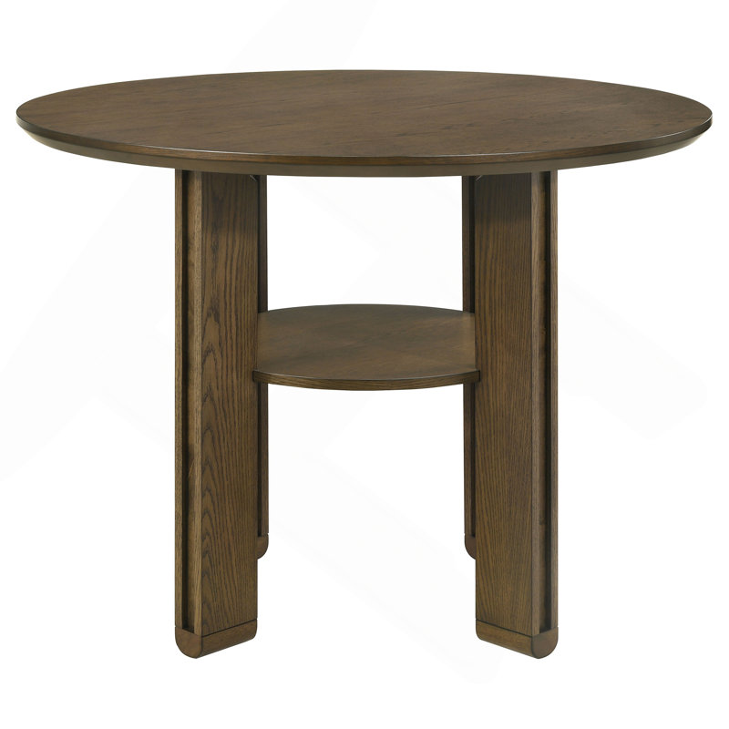 Crispin Brown Round Counter Height Dining Table