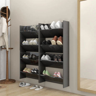 4 Pair Shoe Rack