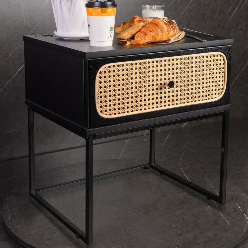 Honebein 50.2cm W Particle Board / Chipboard Bedside Table