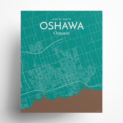 «Oshawa City Map», impression