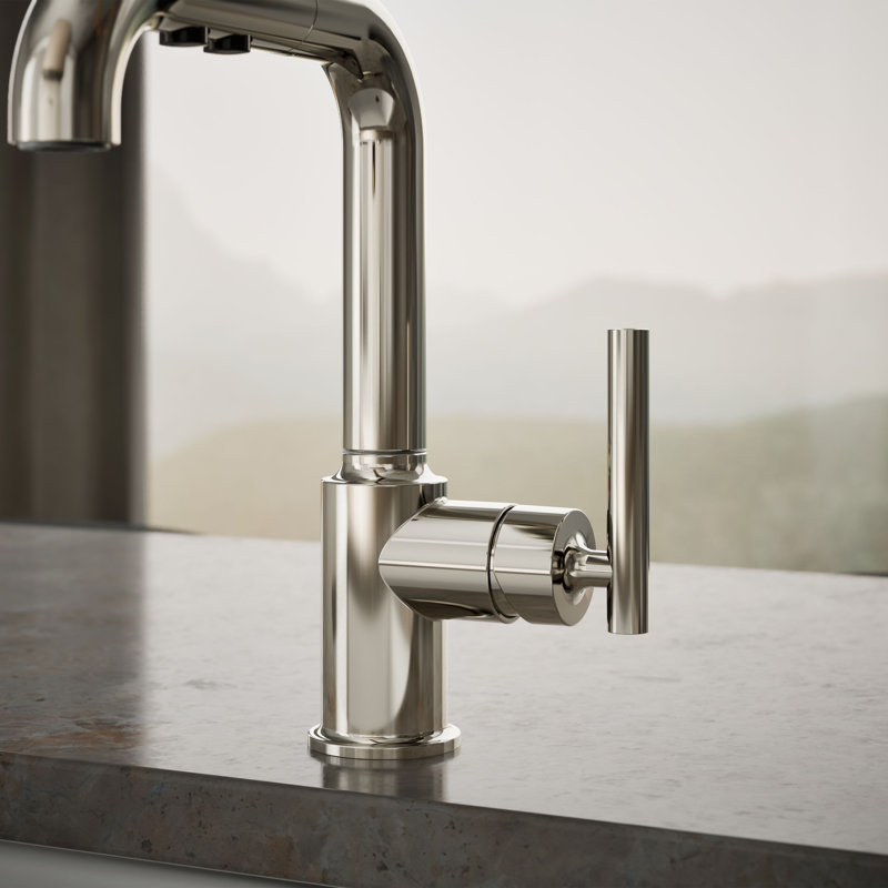 Purist® Single Handle Kitchen Faucet, Vibrant Polished Nickel
