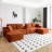 150" Oversized Cloud Boneless Sofa Couch with Cup Holder & Storage, Modern Corduroy U Shaped Modular Sectional Sofa with Deep Seat, USB Ports, No Assembly Required, Comfy Compression Couches for Living Room-1937665185