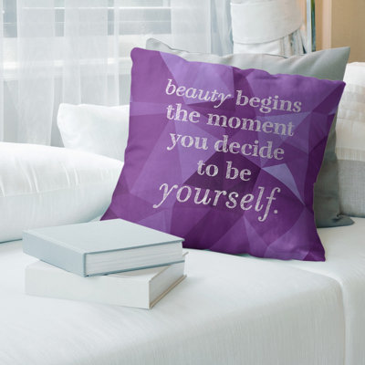 Cotton Blend Reversible Pillow Cover