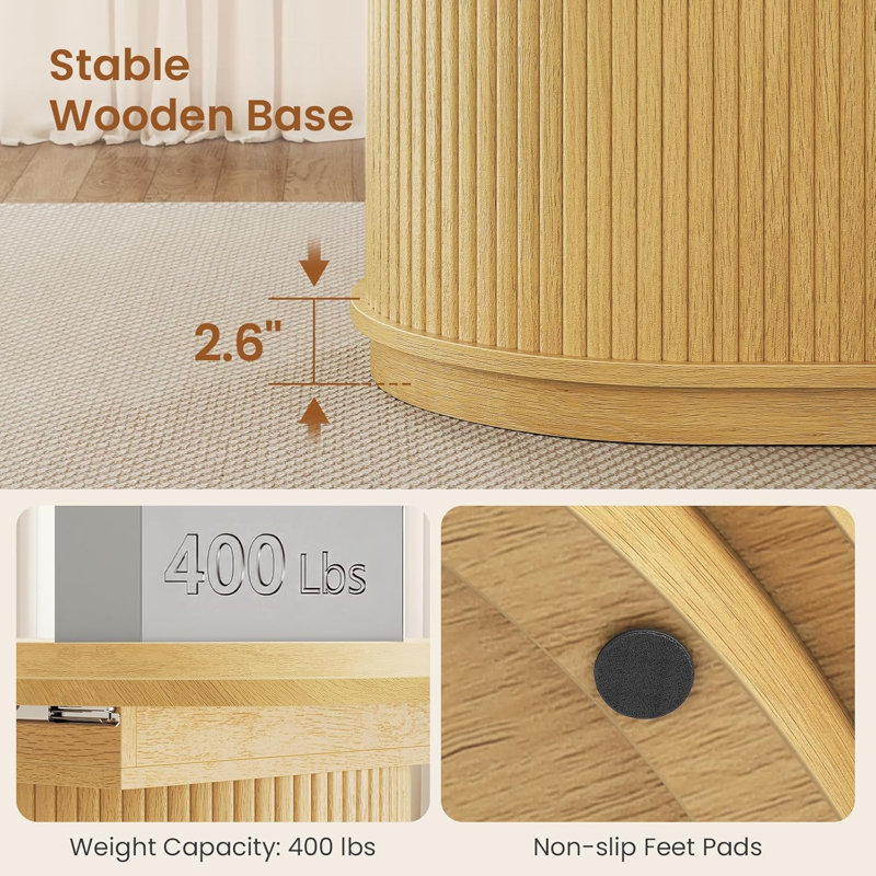 47.2"-63" Extendable Dining Table With Storage Cabinet