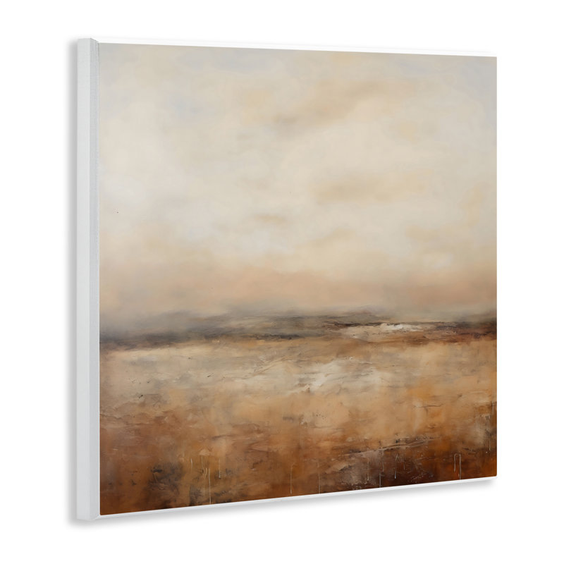 Calm Abstract Landscape Neutrals, plaque murale, design par Creative Studio