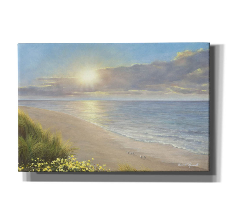 Dovecove «Beach Serenity» par Diane Romanello, art mural sur toile, H 12 po x l 18 po x P 0,75 po
