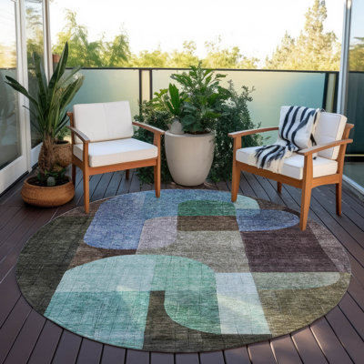 Tapis intérieur / extérieur brun Milo 