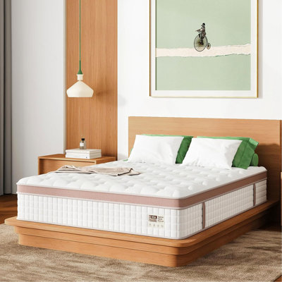 12 Inch Firm Hybrid Mattress – Full Size – Gel Memory Foam & Pocket Springs – Pressure Relief, Motion Isolation, Ergonomic Modern Bed