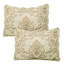 4 Piece Damask Oversized Embroidery Bedspread Set-21301791-21301801