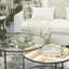 Decorative stainless steel tray set with metal mirror-62787582