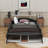Race Car-Shaped Platform Bed With Wheels-502442467-502442466